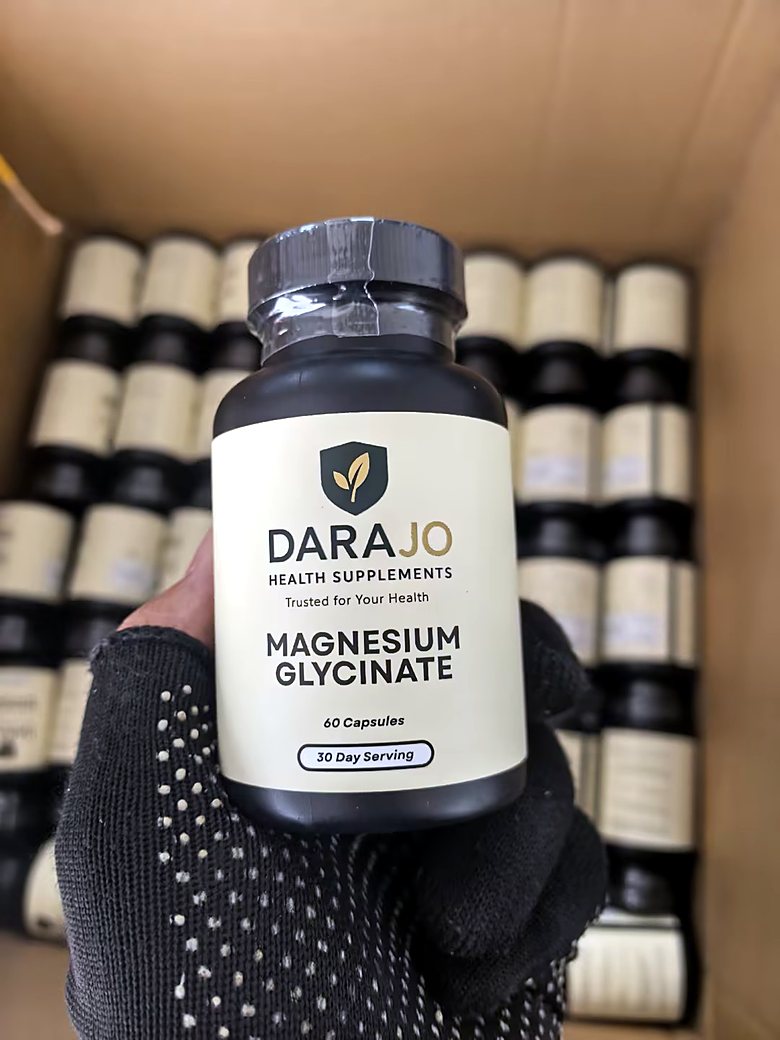 Darajo Magnesium Glycinate capsules produced by MB Labs